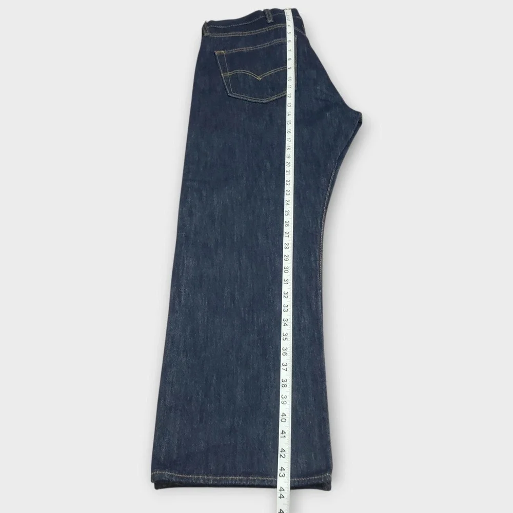 NWOT Levis 501 Original Fit Jeans Mens 38x30 Dark Wash Blue Denim Button Fly